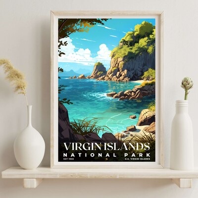 Virgin Islands National Park Poster, Travel Art, Office Poster, Home Decor | S7 - image6